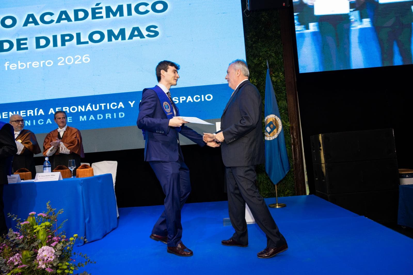 Aerospace Engineering graduation — UPM, February 2026